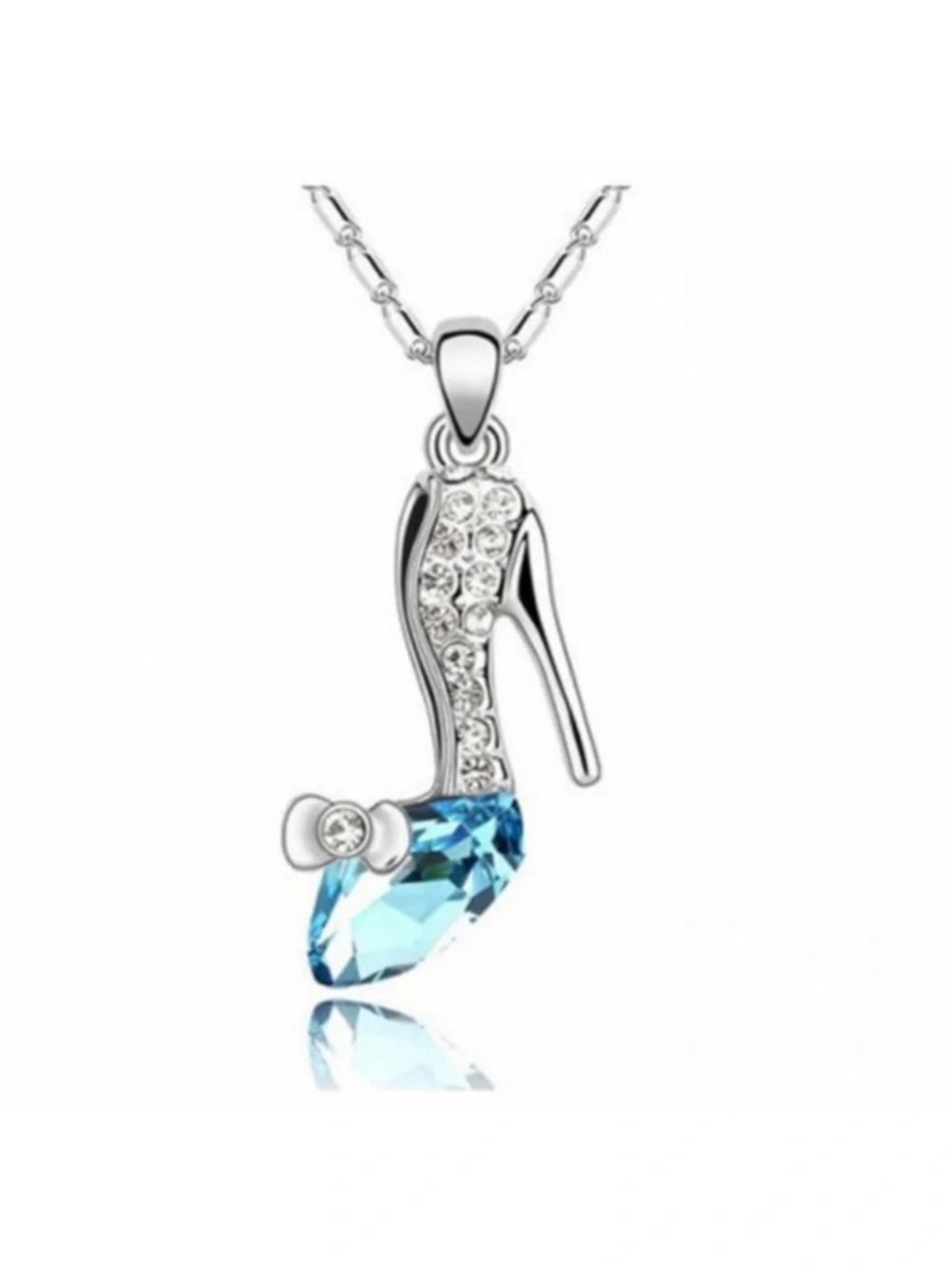 Cinderella Slipper Rhinestone Necklace Pendant